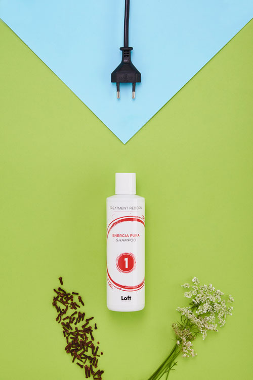 Energia pura shampoo linea treatment reborn di Loft Hair Studio